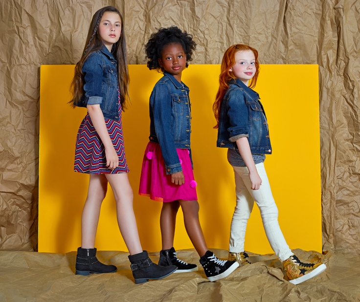 3 girls in kidpik denim jackets