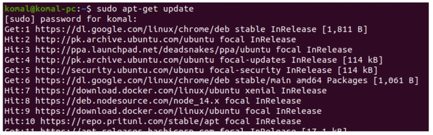 Sudo Apt Get Update Command