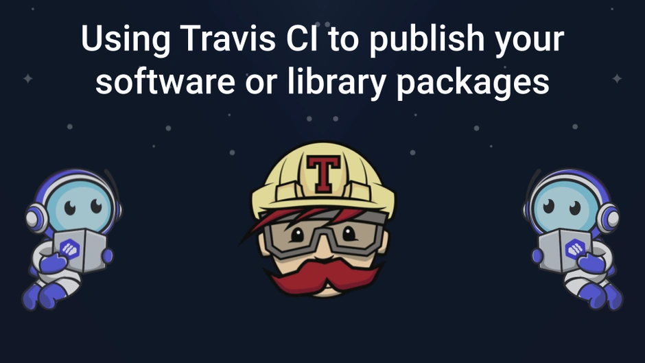 Image displaying the mascot of packagecloud and travis ci
